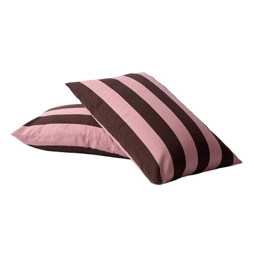 HOMMEY. Stripes Pillowcase Pair 48cm x 73cm